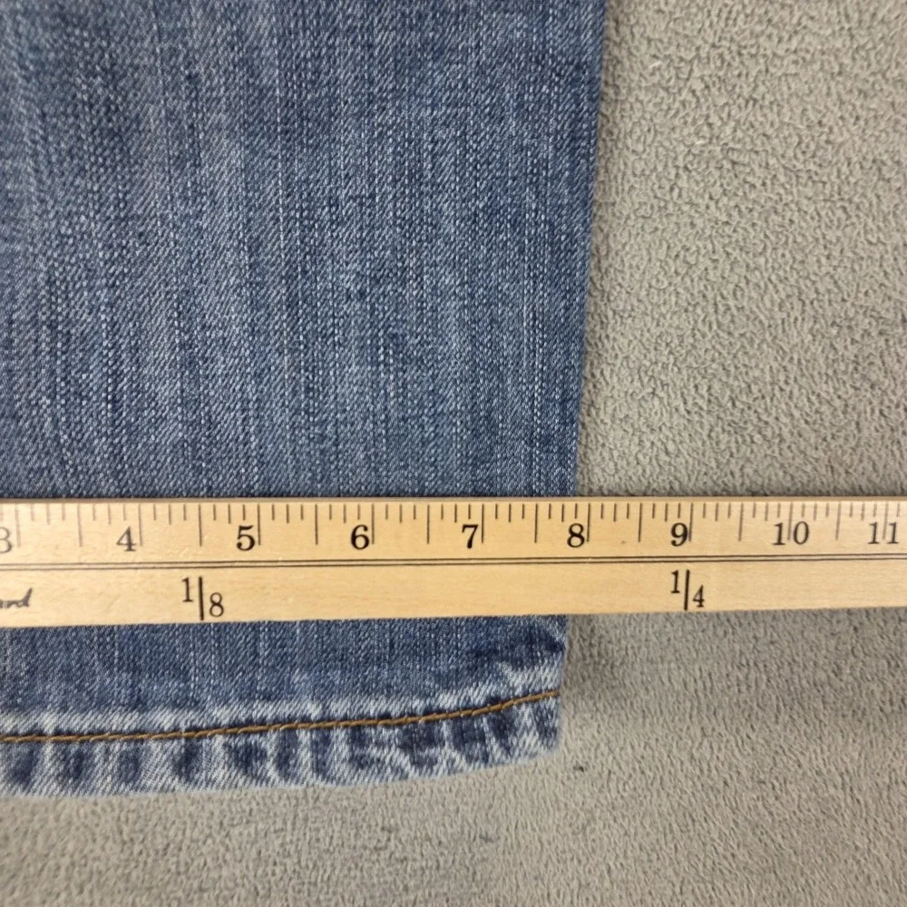 Vintage Levis 504 Jeans Mens 32x32 Blue Straight Engineered Whiskers Zip‎ Fly